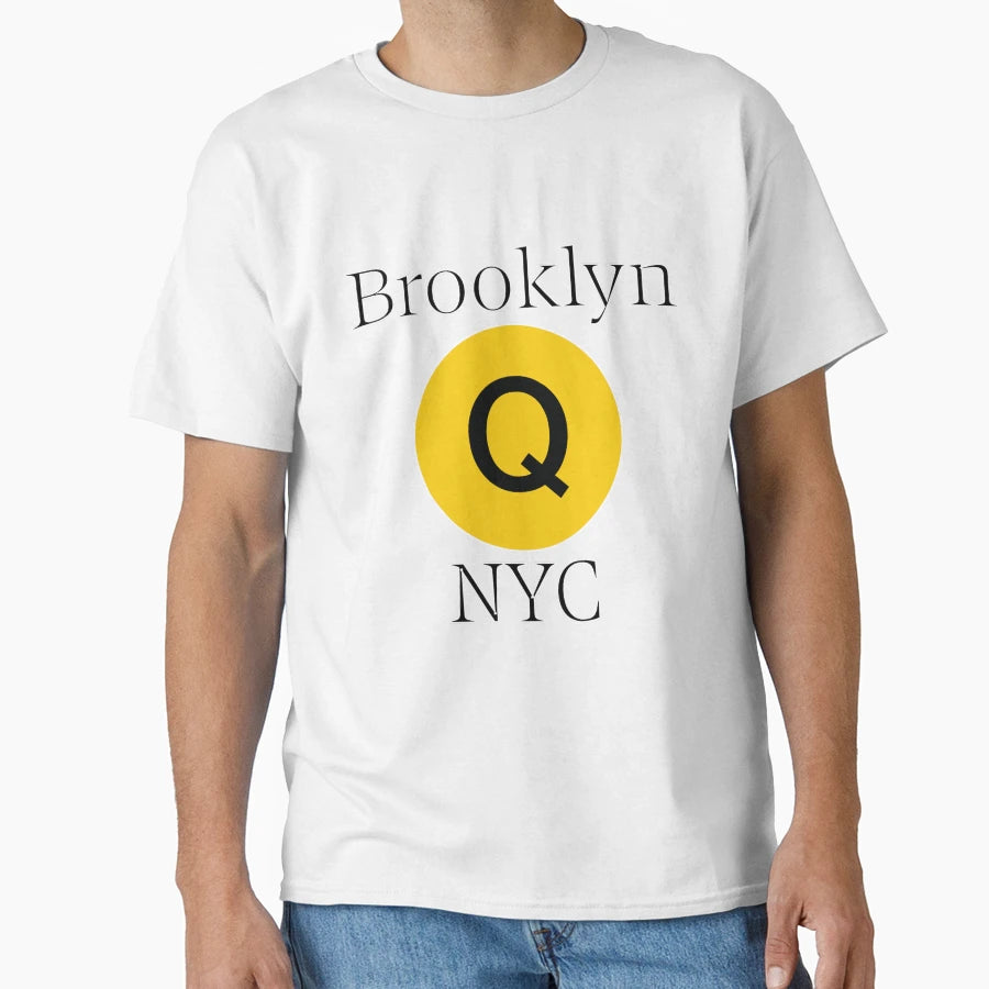 Brooklyn Q Train Nyc T-Shirt - Trendy Graphic Unisex - T-Shirt, Sweatshirt, Hoodie