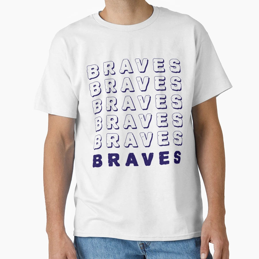 Braves Throwback T-Shirt - Custom Art Print for Adults - T-Shirt, Sweatshirt, Hoodie