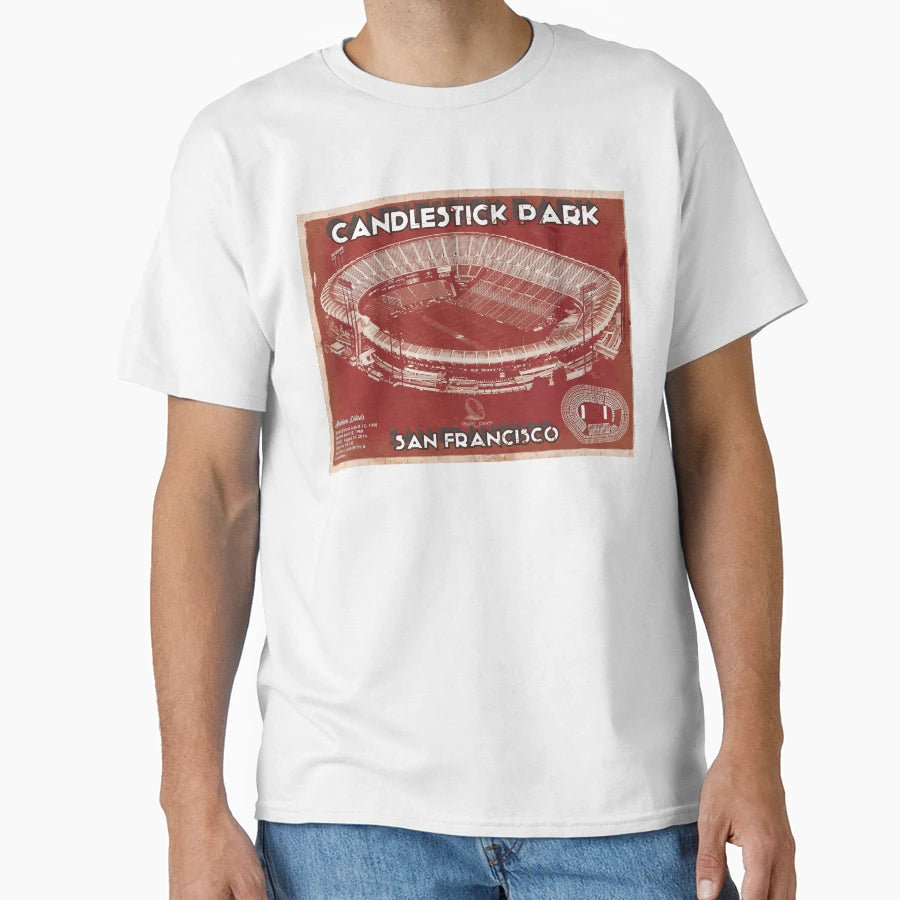 Candlestick Park Home San Francisco T-Shirt - Minimalist Print for Adults - T-Shirt, Sweatshirt, Hoodie