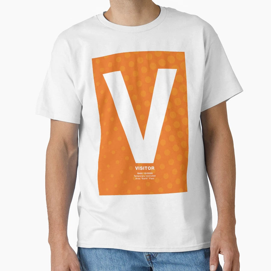Visitor Until 2025 Orange T-Shirt - Unique Graphic Unisex - T-Shirt, Sweatshirt, Hoodie