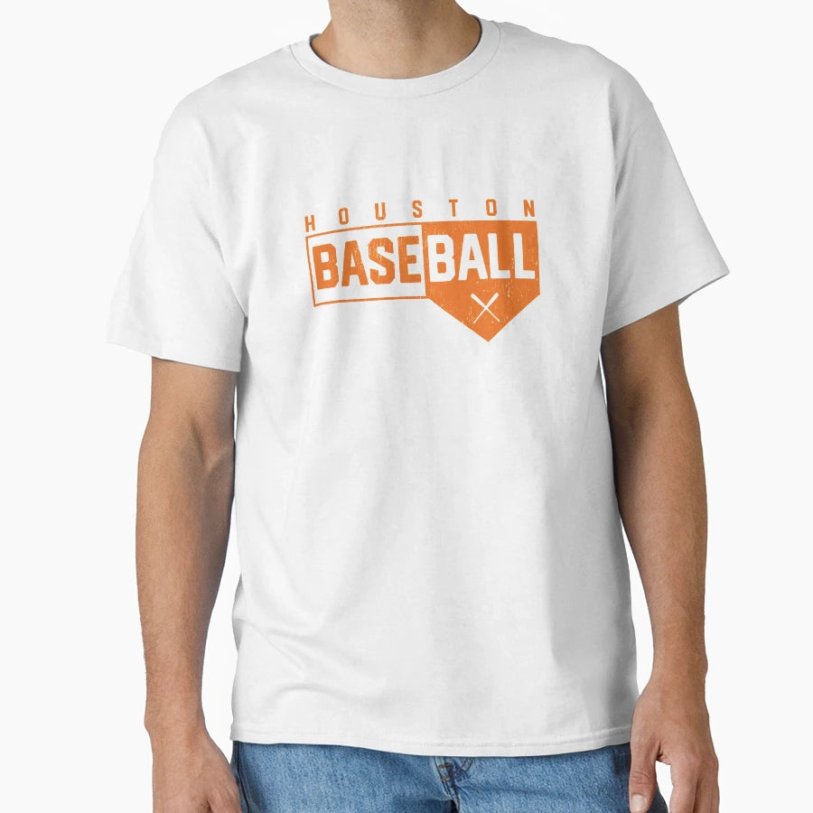 Houston Baseball Home Plate T-Shirt - Casual Everyday Wear Men Women - T-Shirt, Sweatshirt, Hoodie