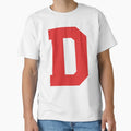 Alphabet Red D Sports Letter D T-Shirt - Unique Graphic for Adults - T-Shirt, Sweatshirt, Hoodie
