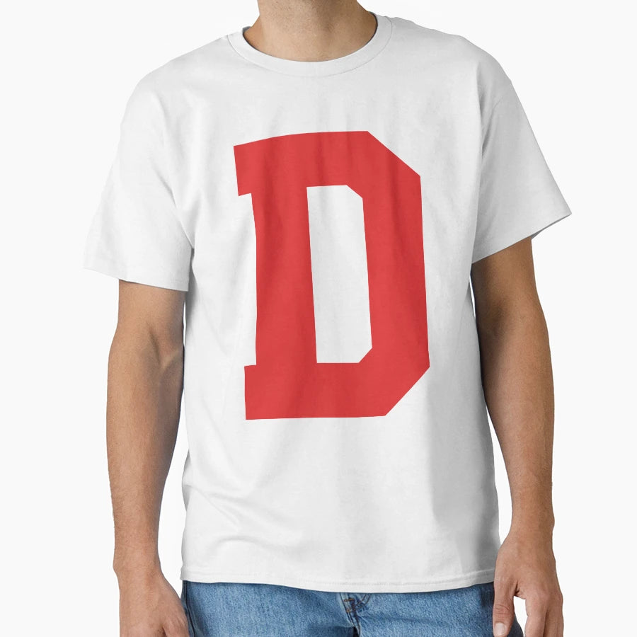 Alphabet Red D Sports Letter D T-Shirt - Unique Graphic for Adults - T-Shirt, Sweatshirt, Hoodie