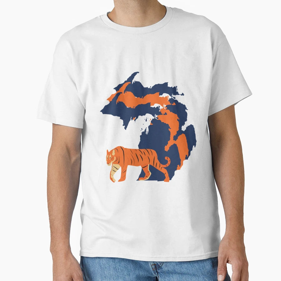 Michigan Border Tigers T-Shirt - Graphic Print Men Women - T-Shirt, Sweatshirt, Hoodie