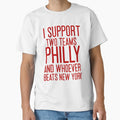 I Support Two Teams Philly And T-Shirt - Streetwear Style for Adults - T-Shirt, Sweatshirt, Hoodie