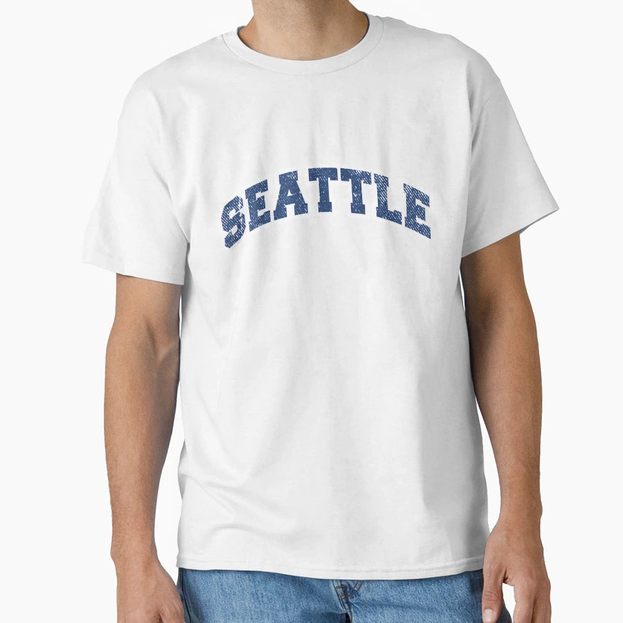 Seattle Washington Varsity T-Shirt - Minimalist Print Men Women - T-Shirt, Sweatshirt, Hoodie