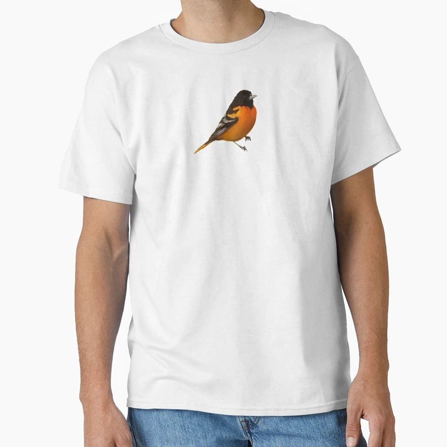 Baltimore Oriole Bird Art T-Shirt - Aesthetic Graphic Men Women - T-Shirt, Sweatshirt, Hoodie