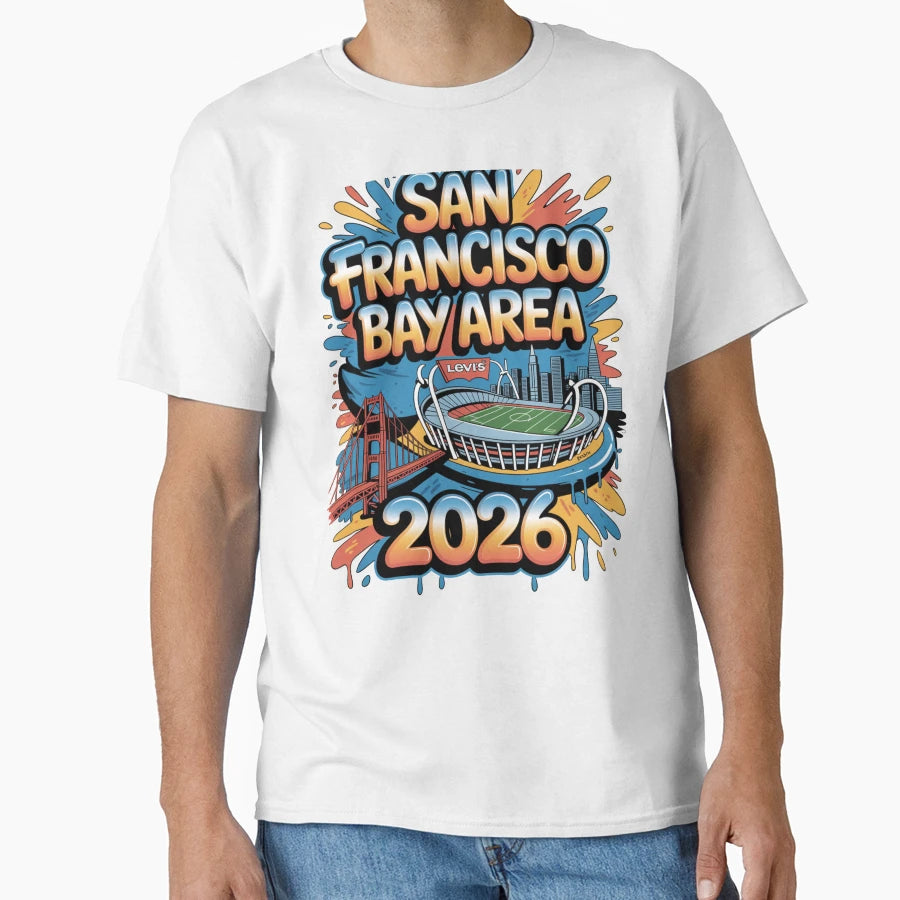 San Francisco Bay Area Golden Gate Stadium T-Shirt - Graphic Print Unisex - T-Shirt, Sweatshirt, Hoodie