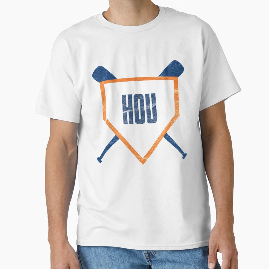 Houston Abbreviation Baseball T-Shirt - Casual Everyday Wear for Adults - T-Shirt, Sweatshirt, Hoodie