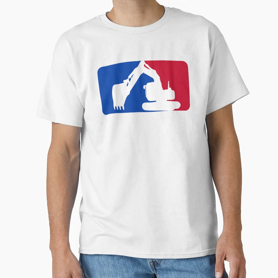 Excavator League 2 T-Shirt - Fun Novelty Design for Adults - T-Shirt, Sweatshirt, Hoodie