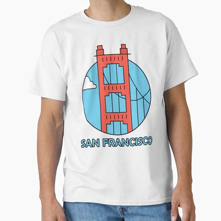 Golden Gate Bridge T-Shirt - Casual Everyday Wear Unisex - T-Shirt, Sweatshirt, Hoodie