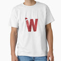 Sparkly Letter W T-Shirt - Casual Everyday Wear for Adults - T-Shirt, Sweatshirt, Hoodie