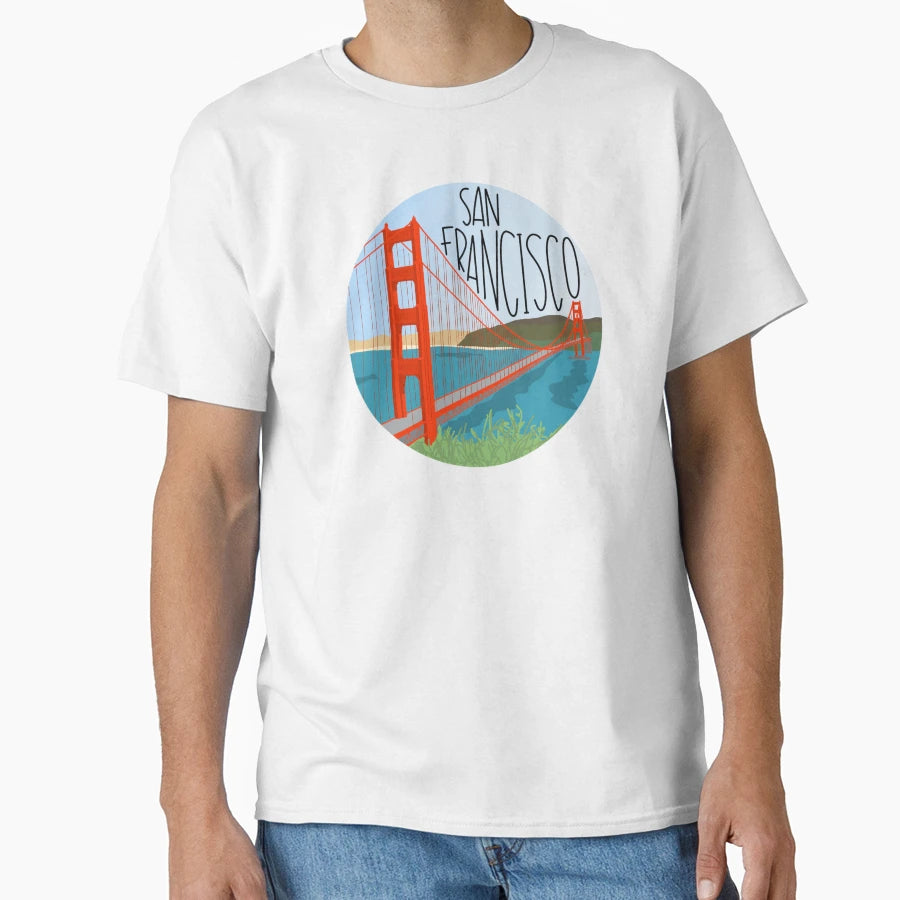 San Francisco T-Shirt - Custom Art Print for Adults - T-Shirt, Sweatshirt, Hoodie