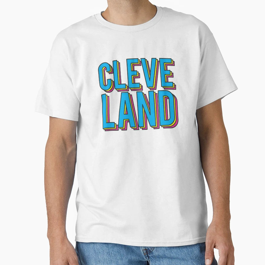 Cleveland Cmyk T-Shirt - Fun Novelty Design Men Women - T-Shirt, Sweatshirt, Hoodie