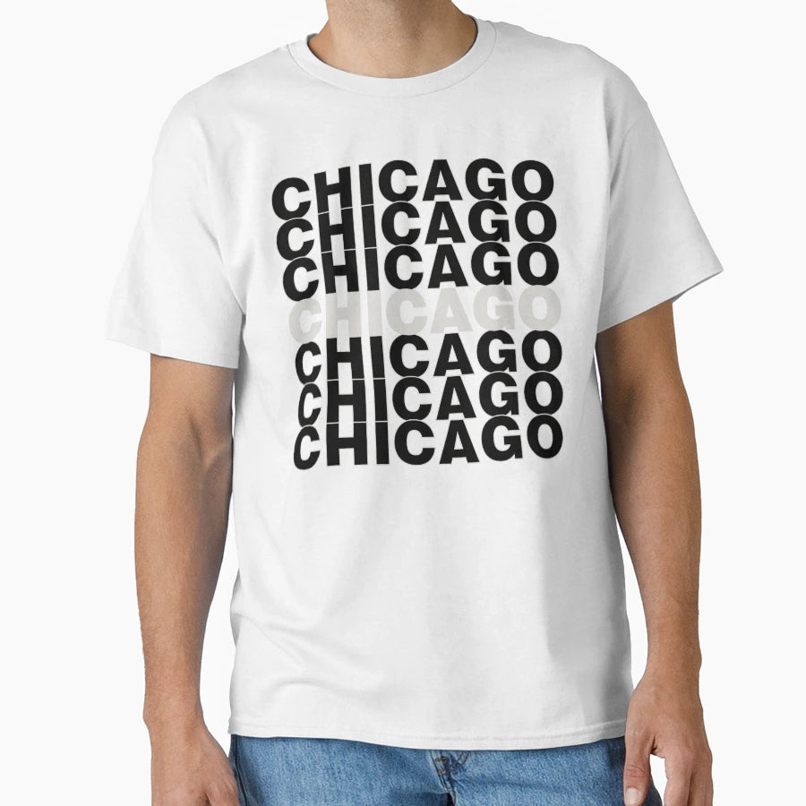 Chicago T-Shirt - Unique Graphic for Adults - T-Shirt, Sweatshirt, Hoodie