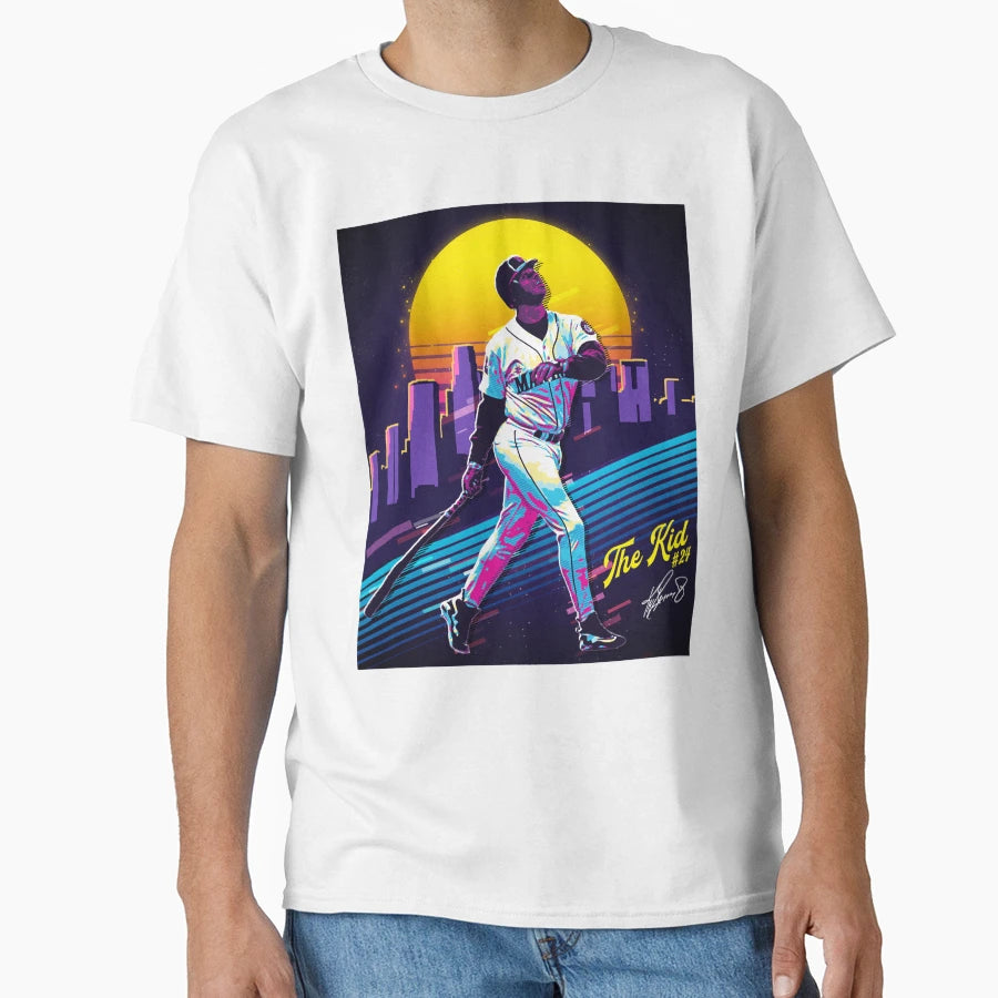 Ken Griffey Jr Baseball 80S 90S Rap T-Shirt - Minimalist Print Unisex - T-Shirt, Sweatshirt, Hoodie