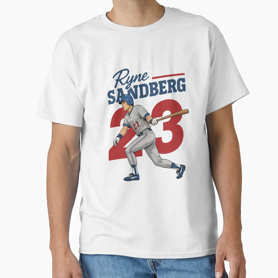 Ryne Sandberg T-Shirt - Casual Everyday Wear for Adults - T-Shirt, Sweatshirt, Hoodie