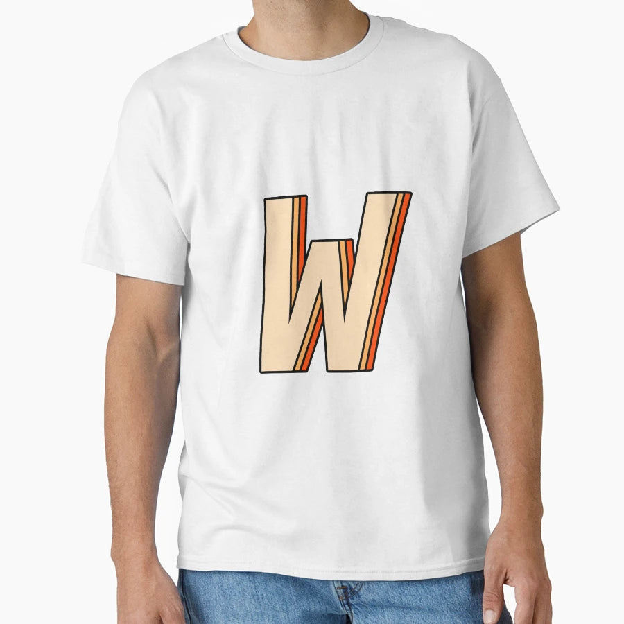 Orange W T-Shirt - Custom Art Print for Adults - T-Shirt, Sweatshirt, Hoodie