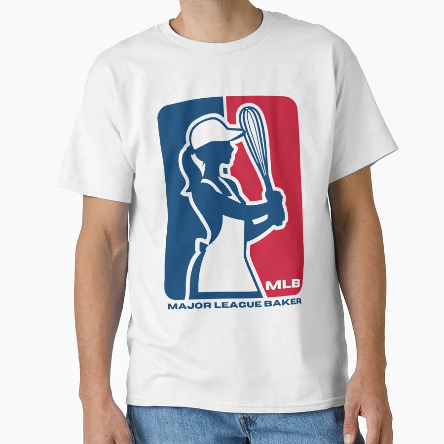 Major League Baker Mlb Logo Baking T-Shirt - Minimalist Print for Adults - T-Shirt, Sweatshirt, Hoodie