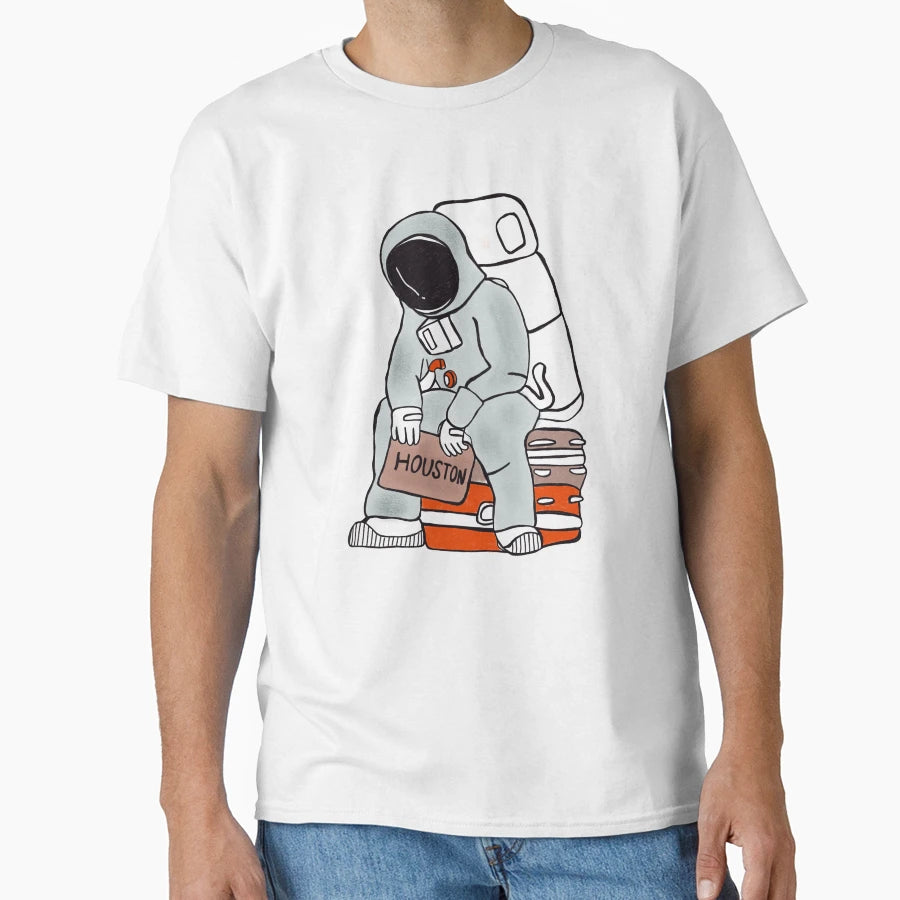 Astronaut Love Astronaut Houston T-Shirt - Aesthetic Graphic Men Women - T-Shirt, Sweatshirt, Hoodie