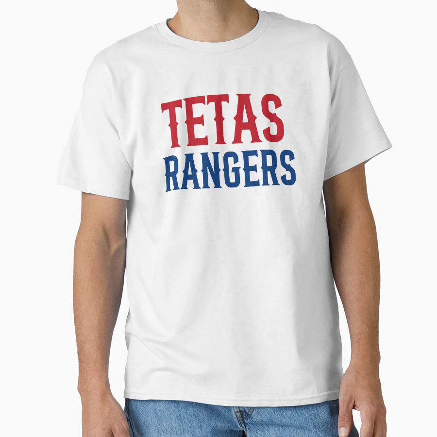 Tetas Rangers Red Blue T-Shirt - Novelty Apparel Men Women - T-Shirt, Sweatshirt, Hoodie