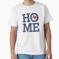 Home Bold Letters And Texas Shape T-Shirt - Casual Everyday Wear for Adults - T-Shirt, Sweatshirt, Hoodie
