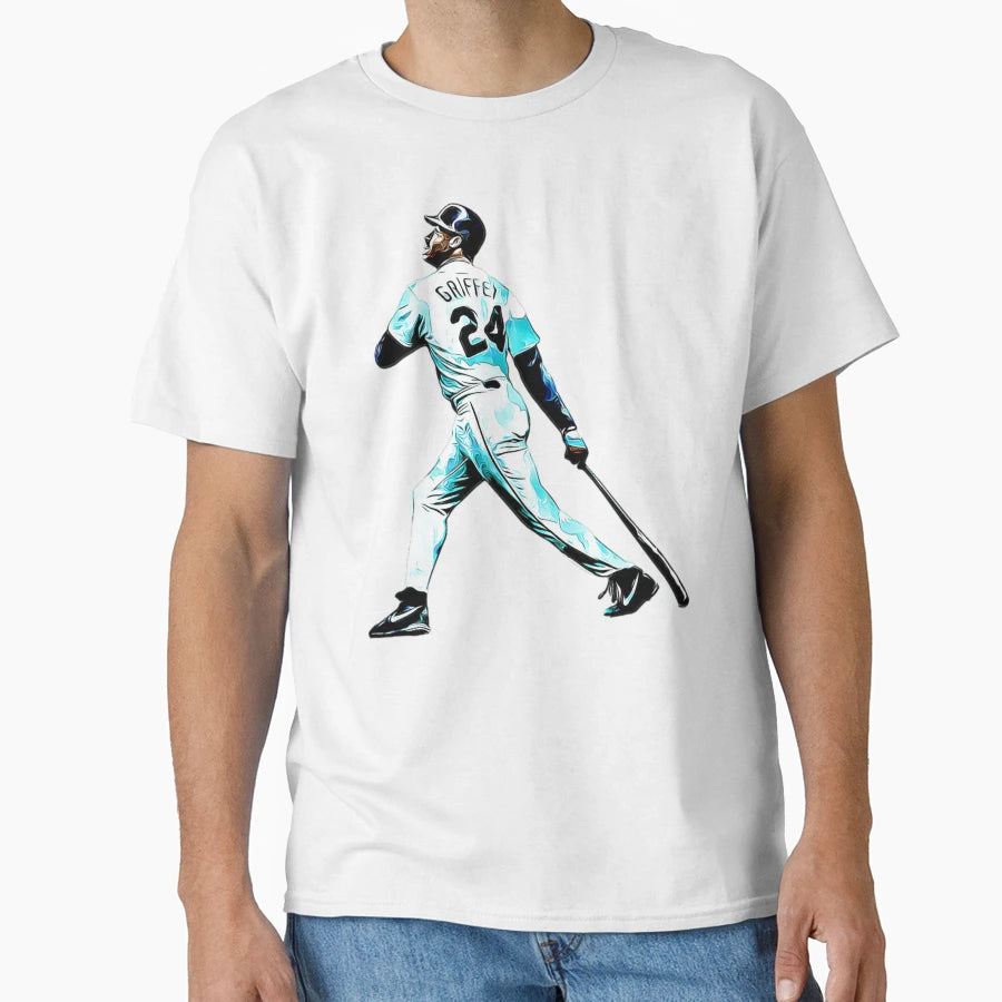 Ken Grifey Jr 24 T-Shirt - Casual Everyday Wear for Adults - T-Shirt, Sweatshirt, Hoodie