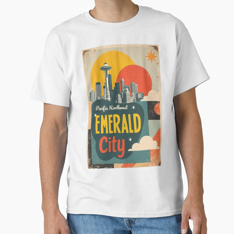 Seattle Emerald City T-Shirt - Trendy Graphic Men Women - T-Shirt, Sweatshirt, Hoodie
