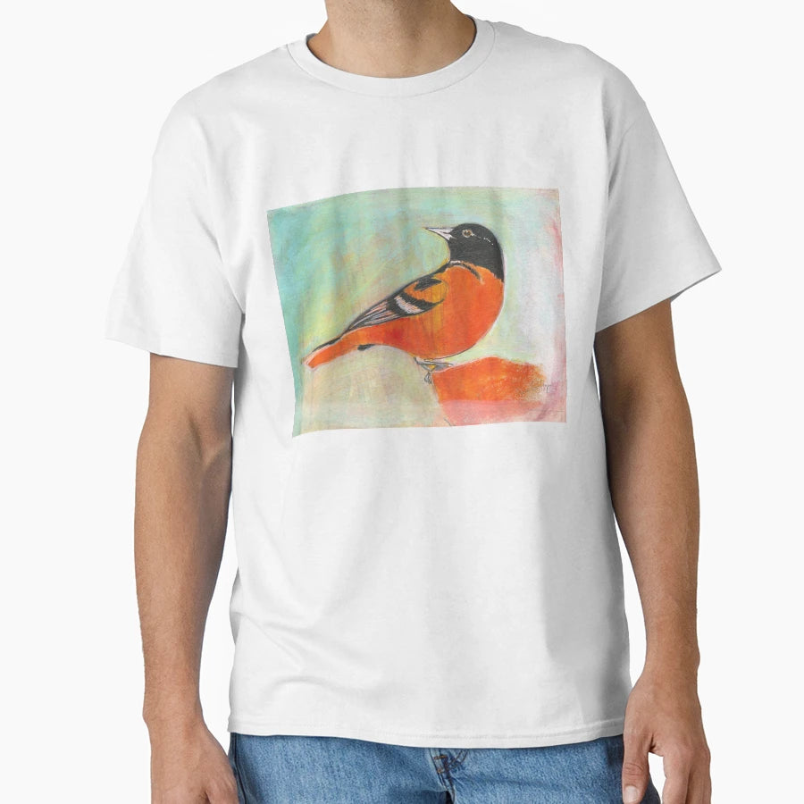 Baltimore Oriole Art T-Shirt - Fun Novelty Design Unisex - T-Shirt, Sweatshirt, Hoodie
