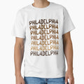 Philadelphia Repeated Words Philly T-Shirt - Custom Art Print Men Women - T-Shirt, Sweatshirt, Hoodie