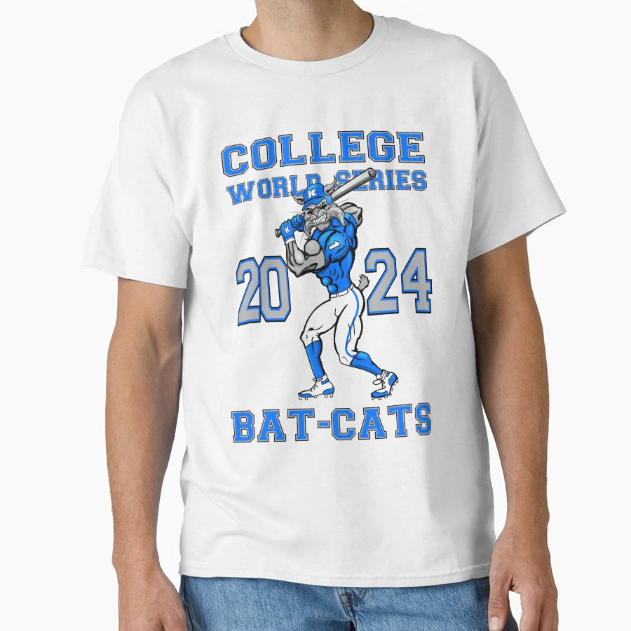 College World Series Bat Cats T-Shirt - Aesthetic Graphic Unisex - T-Shirt, Sweatshirt, Hoodie