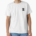 Black Z Stylized Initial Alphabet Letter T-Shirt - Minimalist Print Unisex - T-Shirt, Sweatshirt, Hoodie