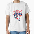 American Baseball Player Batting Cartoon T-Shirt - Trendy Graphic Men Women - T-Shirt, Sweatshirt, Hoodie