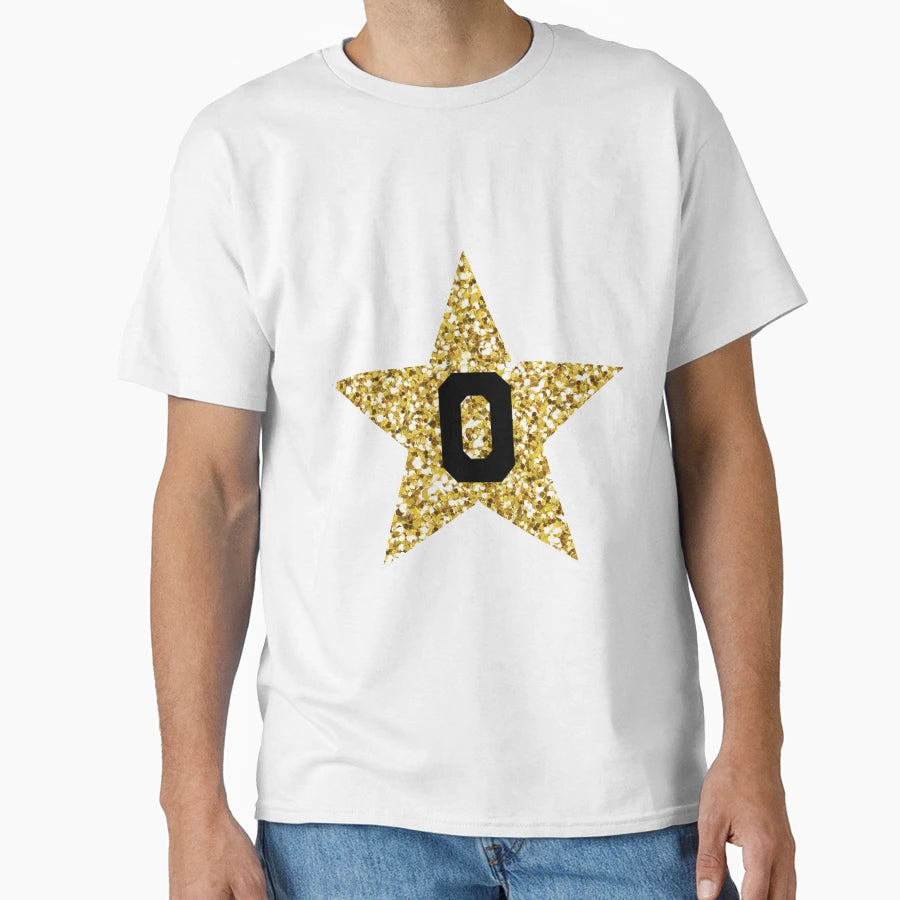 O Gold Star T-Shirt - Minimalist Print Men Women - T-Shirt, Sweatshirt, Hoodie