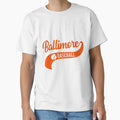 Baltimore Baseball Swoosh T-Shirt - Custom Art Print Men Women - T-Shirt, Sweatshirt, Hoodie