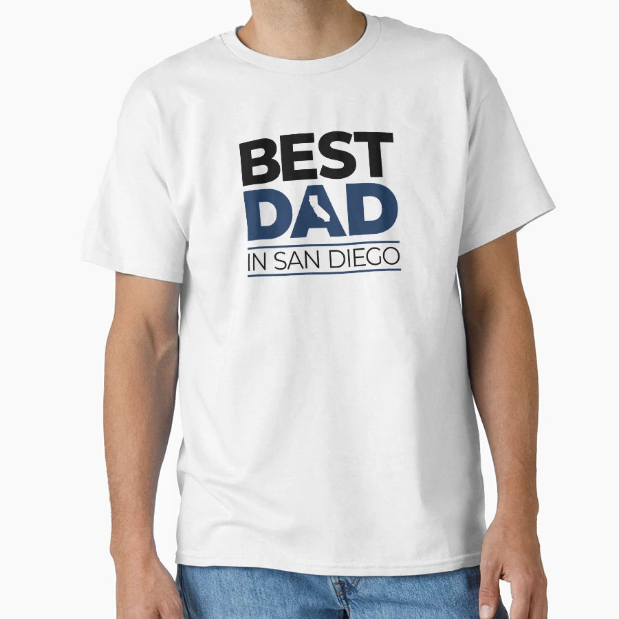 Best Dad San Diego T-Shirt - Trendy Graphic for Adults - T-Shirt, Sweatshirt, Hoodie