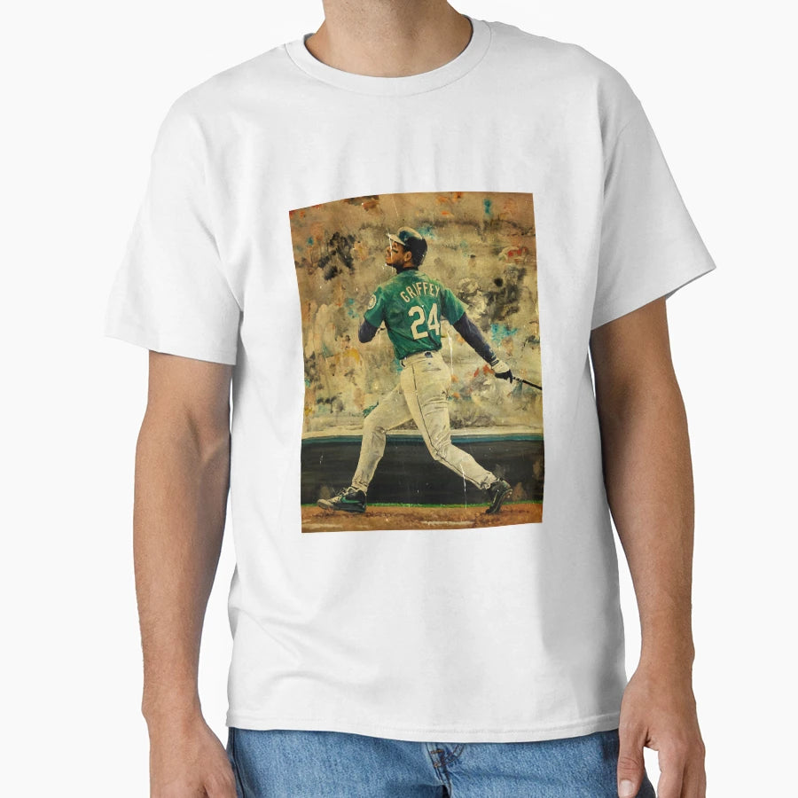 Ken Griffey Jr Color T-Shirt - Fun Novelty Design Men Women - T-Shirt, Sweatshirt, Hoodie