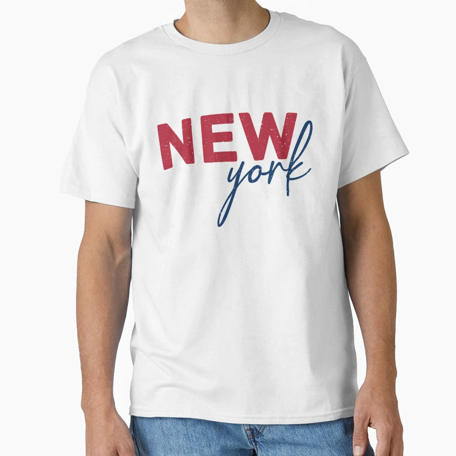 New York Calligraphy Handwriting T-Shirt - Casual Everyday Wear Unisex - T-Shirt, Sweatshirt, Hoodie