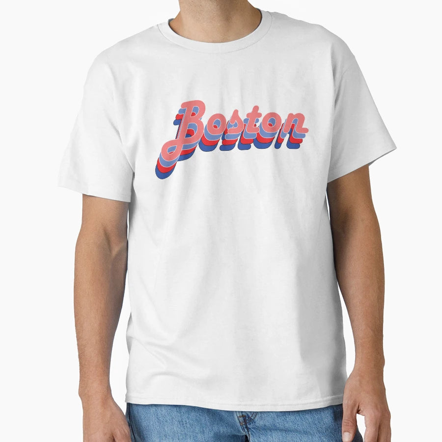 Boston Themed Logo T-Shirt - Graphic Print for Adults - T-Shirt, Sweatshirt, Hoodie