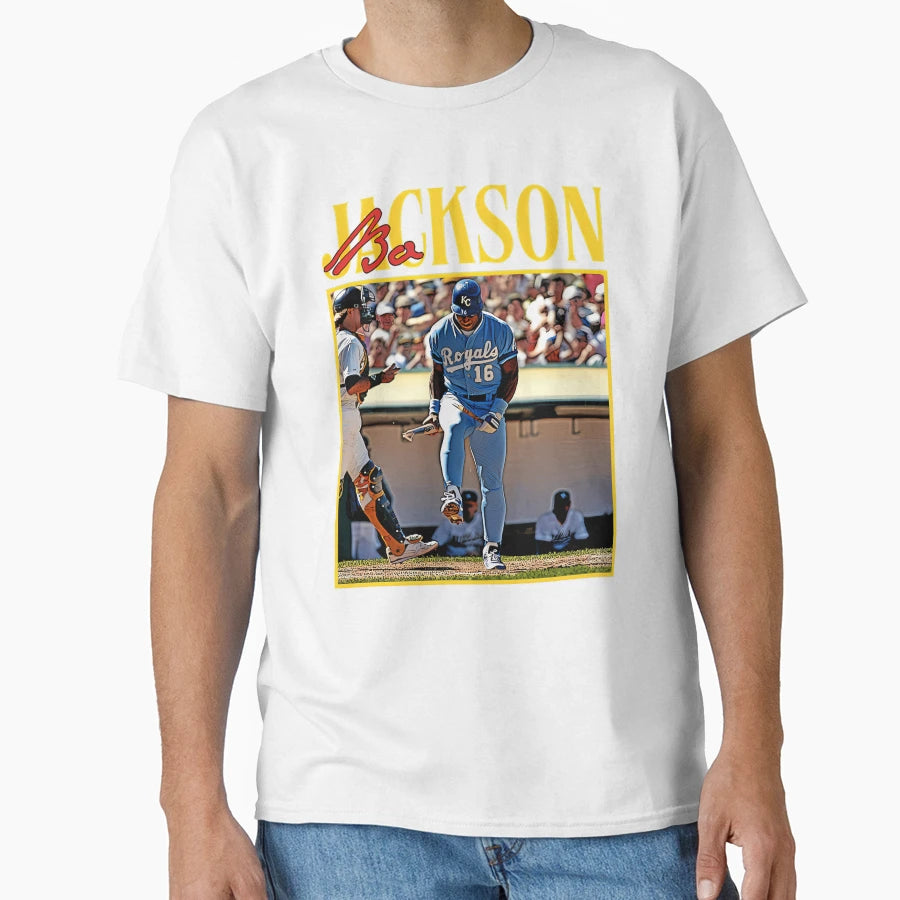 Bo Jackson 80S Fanartwork T-Shirt - Aesthetic Graphic for Adults - T-Shirt, Sweatshirt, Hoodie
