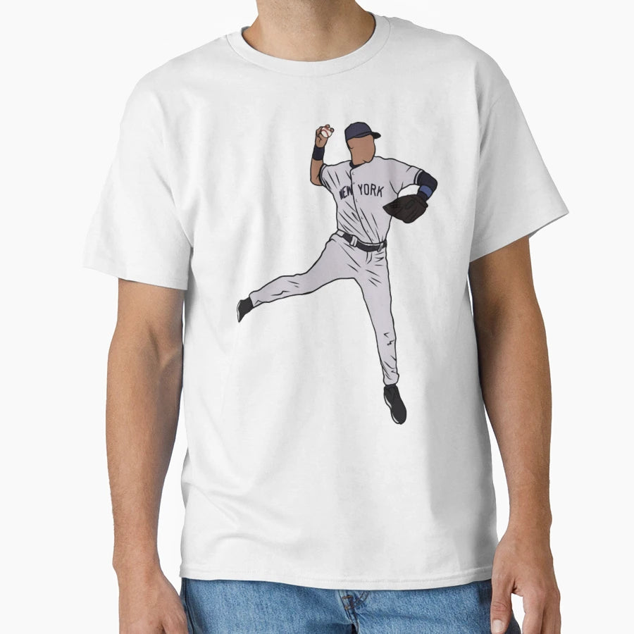 Derek Jeter Jump Throw T-Shirt - Aesthetic Graphic for Adults - T-Shirt, Sweatshirt, Hoodie