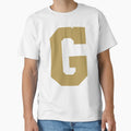 Alphabet Gold G Sports Letter G T-Shirt - Streetwear Style for Adults - T-Shirt, Sweatshirt, Hoodie