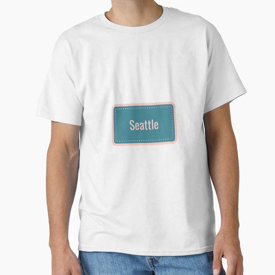 Seattle Sign T-Shirt - Novelty Apparel for Adults - T-Shirt, Sweatshirt, Hoodie
