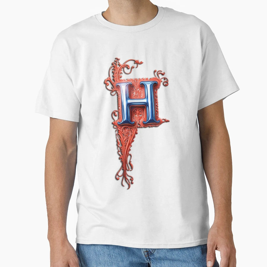 H Horror Vacui T-Shirt - Minimalist Print Unisex - T-Shirt, Sweatshirt, Hoodie