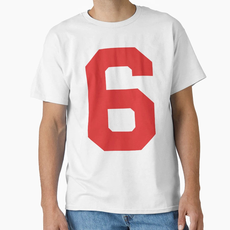 Number 6 Red Six Sports Number 6 T-Shirt - Streetwear Style Men Women - T-Shirt, Sweatshirt, Hoodie
