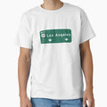 Los Angeles Ca 101 South Highway Sign T-Shirt - Novelty Apparel Men Women - T-Shirt, Sweatshirt, Hoodie