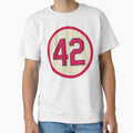 Bruce Sutter 42 Jersey Number T-Shirt - Minimalist Print for Adults - T-Shirt, Sweatshirt, Hoodie
