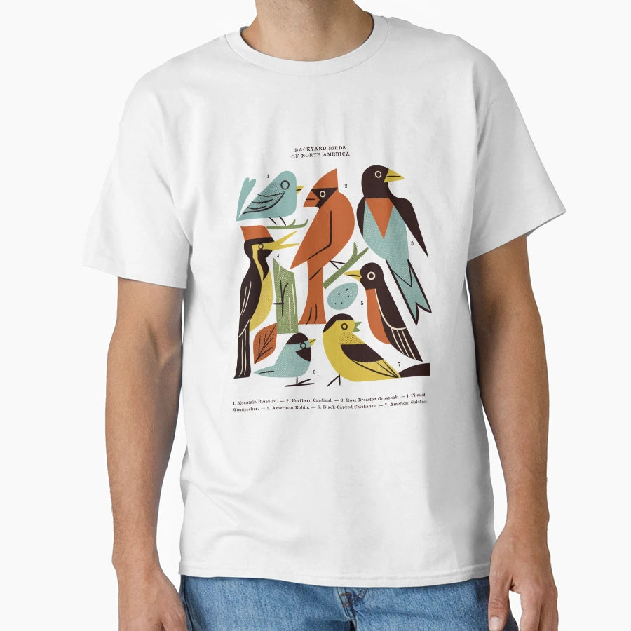 Backyard Birds Guide T-Shirt - Casual Everyday Wear Men Women - T-Shirt, Sweatshirt, Hoodie