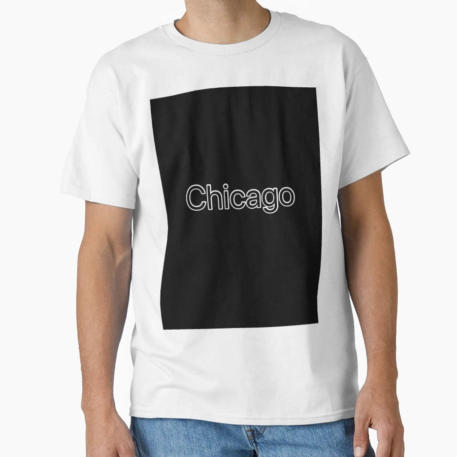 Chicago City T-Shirt - Custom Art Print Unisex - T-Shirt, Sweatshirt, Hoodie