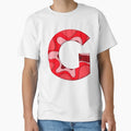 Letter G Alphabet Series Red Pattern T-Shirt - Unique Graphic for Adults - T-Shirt, Sweatshirt, Hoodie